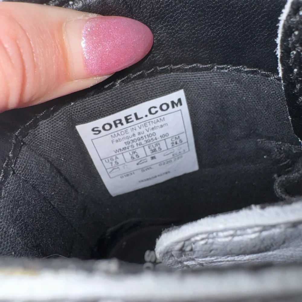 NWT Sorel ‘Lennox’ Lace White Leather Platform Ankle Combat Boots - Picture 12 of 14